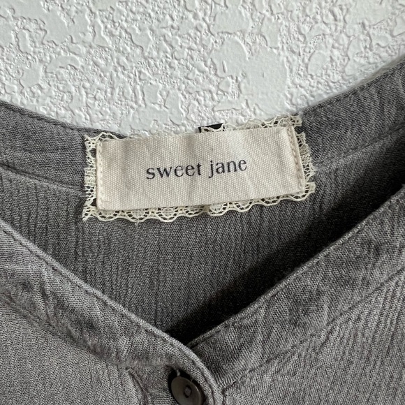 Sweet Jane Mini Gray Dress Sz: S - Picture 6 of 6